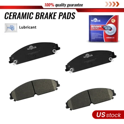 Front Ceramic Brake Pads for 2009 2010 2011 - 2020 Chrysler 300 Dodge Challenger - Image 1 of 4