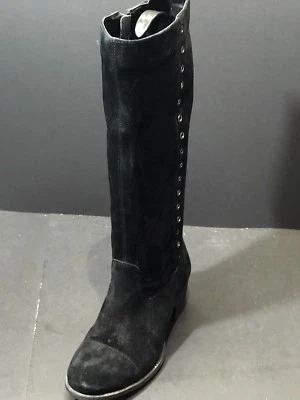 Bota Nellie ideal para mujer Hush Puppies gamuza negra talla US 9,5 W Foto 1 de 4