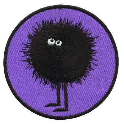 Aufnäher Wuschelkopf Aufbügler Patch Monster Sticker Bügelbild Kopffüßler - Bild 1 von 4