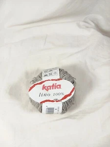 Katia Lino 100% hilo de lino #8 gris claro 1 bola 1,7 oz NUEVO - Imagen 1 de 10