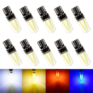 10Pcs T10 Canbus No Error 194 168 W5W LED Filament COB Silicone Light Bulbs 12V - Picture 1 of 14