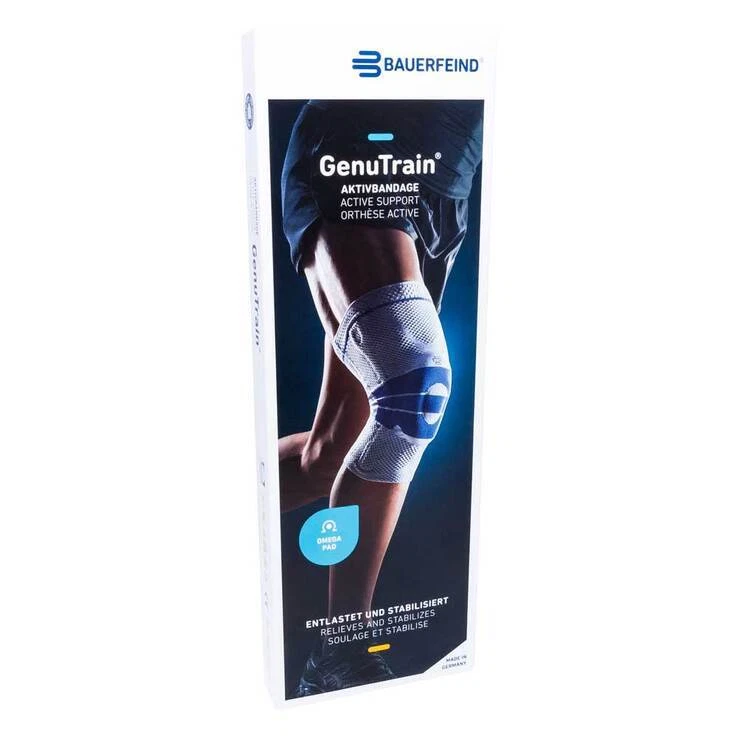 BAUERFEIND Genutrain Kniebandage Größe 5 schwarz · 1 St · PZN 07551513