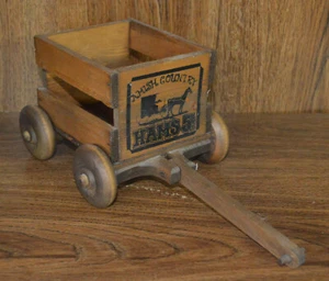 Kleiner Holzwagen Amish Country Schinken 5 Cent Deko - Bild 1 von 6