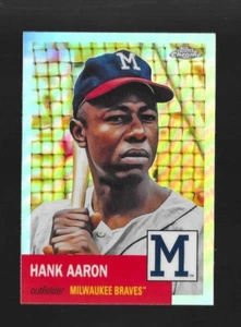 REFRACTOR PLATEADO HANK AARON 2022 Topps cromo platino #44 - ver video - Imagen 1 de 2