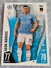 2023 - 2024 Topps Match Attax Trading Card # 327 Adam Marusic - SS Lazio.