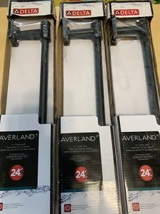 (1) NEW Delta Averland 24" Towel Bar MATTE BLACK - AVE24-MB BRAND NEW w Hardware - Picture 1 of 5