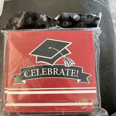 School Spirit Invitations Red 25 Pack Graduation Party Invites Grad Supplies - Image 1 of 3