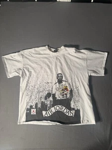 Nike Air Jordan T-Shirt Men’s 3XL White Graphic Jordan 1s Sneaker Tee 2007 VTG - Picture 1 of 7