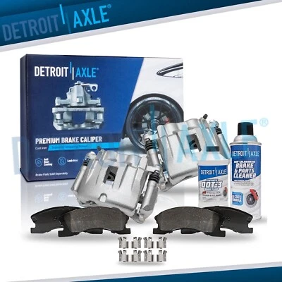 Pinzas de freno de disco delanteras y pastillas de freno para Jeep Grand Cherokee 1999 2000-2004 Foto 1 de 4