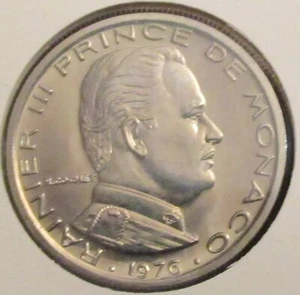 MONACO, RAINIER III, 1 FRANC 1976, UNCIRCULATED++. - Picture 1 of 2