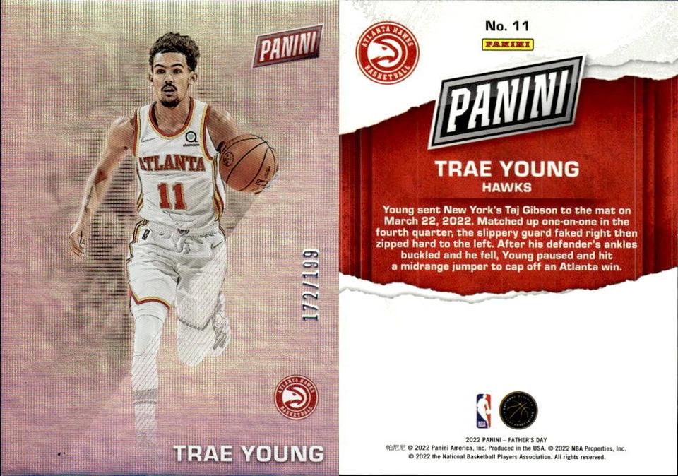 2022 Panini Father's Day Holo #11 Trae Young /199 - NM-MT - Image 1 of 1