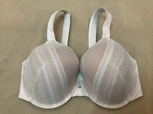 Spanx Bra 38DD Front Closure Beige Lace Pattern - Picture 1 of 4