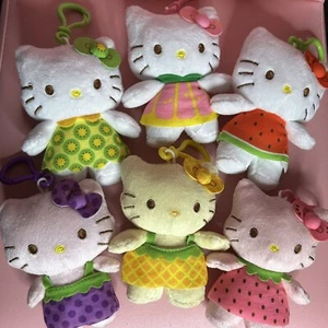 Sanrio Hello Kitty 2020 Fruit Blind Box Plush Danglers Complete Set Bundle - Picture 1 of 7