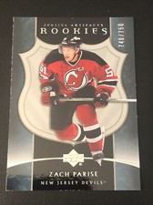 2005-06 Upper Deck Artifacts Zach Parise Rookie #218  /750