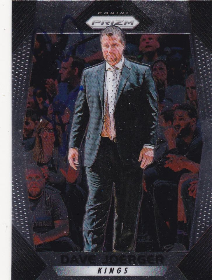 DAVE JOERGER SACRAMENTO KINGS SIGNED PRIZM BASKETBALL CARD MEMPHIS GRIZZLIES - Image 1 of 1