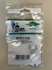 NTE1742 ~ IC TV Fixed Voltage Regulator 130V @ 1A ~ Replaces ECG1742 ~ NOS - Picture 1 of 3