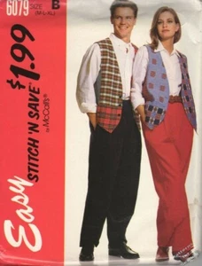 Pattern McCalls Sewing Stich 'N Save c1992 Men Boy Teen Jacket Pants SzM-XL - Picture 1 of 1