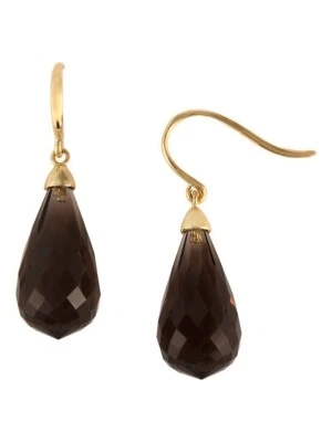 EFFY BH 14K 玫瑰金烟熏石英坠落耳环 — 第 1/4 张图片