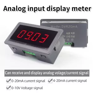 Digital Display 0-10V 4-20mA 0-20mA Voltage Amps Anglog Input Meter For Sensor - Picture 1 of 8