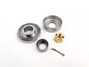 Yamaha F70 4 Stroke Outboard Thrust Washer Spacer Bushing & Castle Nut - Picture 1 of 11