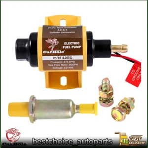 17301 Edelbrock Micro In-Line Electric Fuel Pump 38 GPH 4.5PSI Max Gas/E85 US - Picture 1 of 14