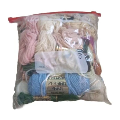 Embroidery Floss Lot, Mixed Colors .5 Lb Gallon Size Ziplock Bag #3 - Image 1 of 2