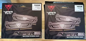 Patriot Viper Gaming Steel DDR4 32GB (4 x 8GB) 3733MHz Performance Memory Kit - Picture 1 of 7