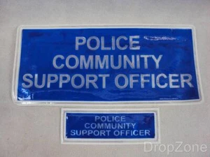 Veraltetes Set Polizei Community Support Officer PCSO Hi Viz Warnschutzabzeichen - Bild 1 von 2