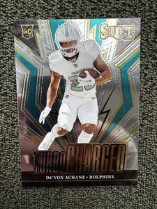 2023 Select Football Turbo Charged #TUR-DAC De’Von Achane RC Miami Dolphins - Bild 1 von 2