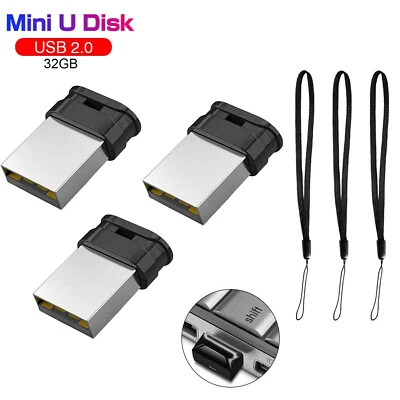 3 Pack 32GB USB Flash Drive Mini Memory Stick Ultra Slim USB 2.0 Thumb Drive - Image 1 of 4