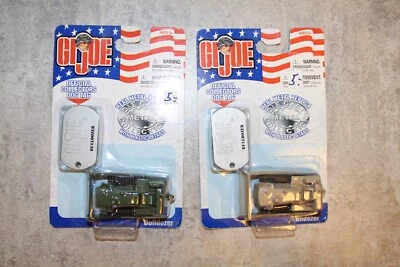 De colección Hasbro 2002 Gi Joe Die-cast par de 2 excavadoras militares con etiquetas para perros Foto 1 de 2