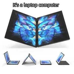 New 14‘ + 14’ 2-in-1 Touch Laptop Dual Screen 32GB RAM 1T SSD 360° Folding - Picture 1 of 12