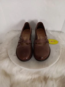 Earth Spirit Gelron 2000 Women's Size 11  Mary Jane Shoes Brown Leather Slip On - Picture 1 of 13