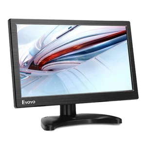 Eyoyo Portable Small HDMI Monitor 12 in LCD Screen 1366x768 w/ VGA BNC AV Inputs - Picture 1 of 12