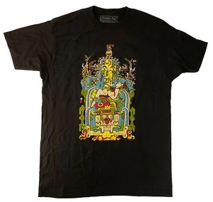 antike Alien T-Shirts, UFO T-Shirts, Sarkophag Deckel Rakete T-Shirt, Lord Pacal - Bild 1 von 2