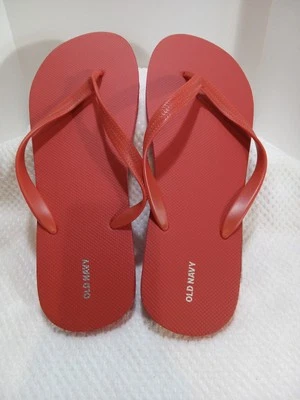 2 Pair-Old Navy Flip-flops Sandals. Size 12-13. Synthetic. 305/104. Red & Blue - Image 1 of 4