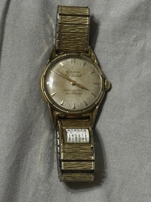 Reloj Bulova para hombre 1955 vintage dorado con esfera de calendario Foto 1 de 4