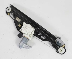 BMW E60 E61 Left Rear Door Glass Window Regulator w Motor Drive 2004-2010 OEM - Picture 1 of 4