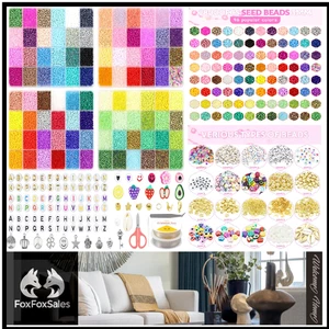 3mm Glasreisperlen-Set | 28000 Stück | 96 Farben | DIY Armband - Bild 1 von 6