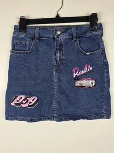 Girl's BARBIE Dark Wash Stretch Denim Skirt Size: 12- NWT - Picture 1 of 3