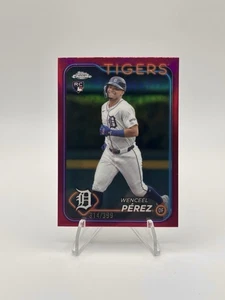 2024 Topps Chrome Wenceel Pérez RC Fuchsia Refractor /399 Tigers USC167 - Bild 1 von 2