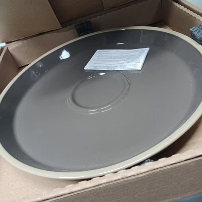 Plato redondo de cerámica Pampered Chef Lg #100098 sin tazón de gres Onrack Foto 1 de 4