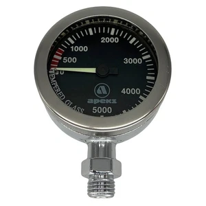 SF-1 TopDeal: finímetro calibre Apeks TEK SPG 52 mm IMPERIAL, cromo, negro PSI - Imagen 1 de 4