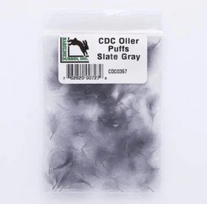 CDC OILER PUFFS - Fliegenbinden Cul de Canard Federn von Hareline: SCHIEFERGRAU - Bild 1 von 1