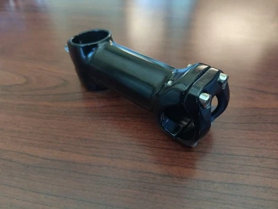Threadless Aluminum Stem, 90mm, 25.4mm, 1 1/8", +/-7° Rise, Black, New Hardware - Image 1 of 4