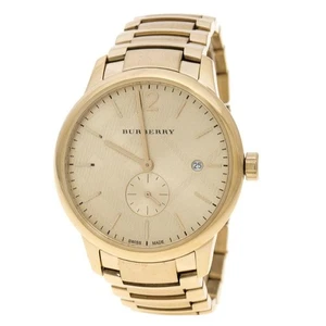 New Genuine BURBERRY THE CLASSIC BU10006 Men's Yellow Gold Mens Watch - Picture 1 of 1