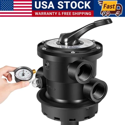 Válvula multi porta montagem superior para filtro de areia Hayward SP714,SP714B,SP714A SP0714T - Imagem 1 de 4