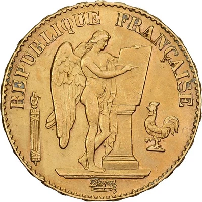 [#1512259] França, 20 francos, Génie, 1897, Paris, Ouro, MS, Gadoury:1063, Le - Imagem 1 de 2