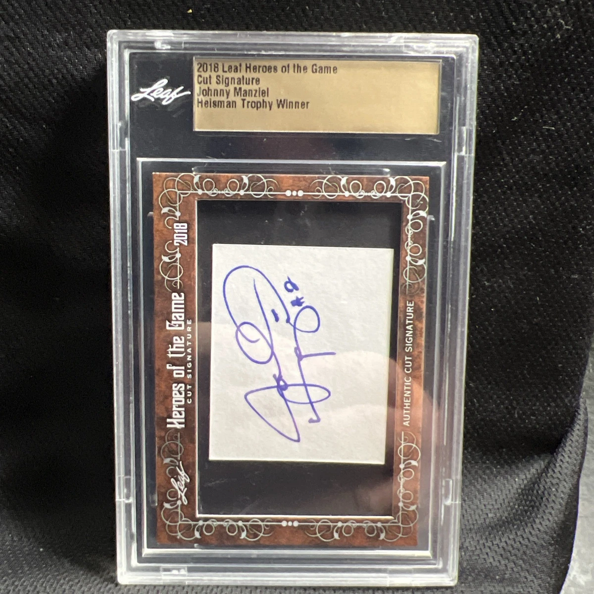 スポーツ選手 leaf AUTHENTIC DRAFT SIGNATURE Leaf Cut Signature In