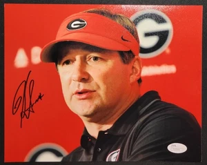 KIRBY SMART SIGNED AUTOGRAPHED 8x10 AUTOGRAPHED PHOTO GEORGIA BULLDOGS JSA COA - Picture 1 of 2